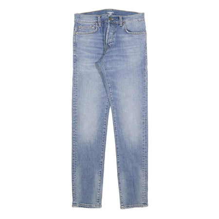 CARHARTT Mens Slim Jeans Blue Denim W28 L32 Zip Cotton Blend Casual Fashion