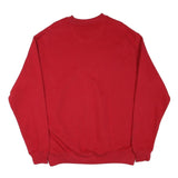 FILA Mens Red Crew Neck M Cotton Blend Sweatshirt Pullover Casual