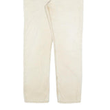CARHARTT Mens Cotton Blend Beige Relaxed Fit Straight Leg Trousers W34 L32