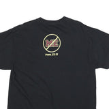 PORT & COMPANY Mens Black Eagle Football T-Shirt XL Short Sleeve Crew Neck