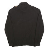 CACHEMIRAS Mens Black Beige & Orange Argyle Patterned Wool Blend Jumper XL Half