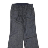 BANANA REPUBLIC Womens Regular Fit Wide Leg Denim Jeans Cotton Blend W30 L32