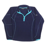 BERGHAUS Womens Navy Blue Plain Pullover Crew Neck Basic Knit UK 12 Outdoor