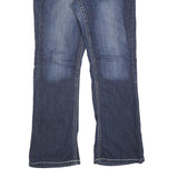 MAURICES Womens Regular Fit Blue Denim Jeans W32 L32 Comfort Cotton Blend Zip