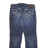 MAURICES Womens Regular Fit Blue Denim Jeans W32 L32 Comfort Cotton Blend Zip