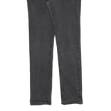 LEVI'S Womens Slim Black Denim Raw Slim Skinny Jeans W30 L34 Stylish