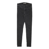 LEVI'S Womens Jeans Black Slim Skinny Denim Medium W26 L28 Stretch Zip