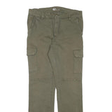 Womens Slim Fit Olive Green Cotton Blend Slim Tapered Trousers W30 L29 Cargo