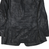 Mens Black Polyester Blend Classic Jacket XL Button Plain Formal Outerwear