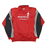 ADIDAS Mens Red & Black FC Schlieren Schiedsrichter Zip Jacket M Polyester Blend
