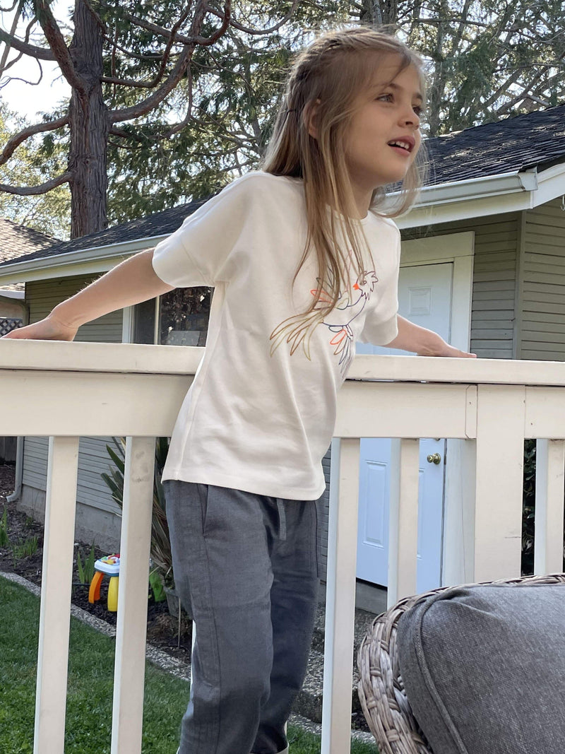 Embroidered Firebird Graphic Tee