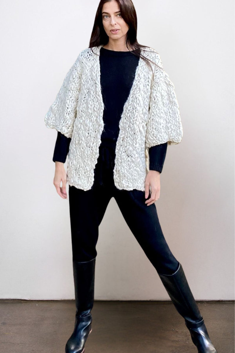 Flammé Hand-Spun Baby Alpaca Cardigan