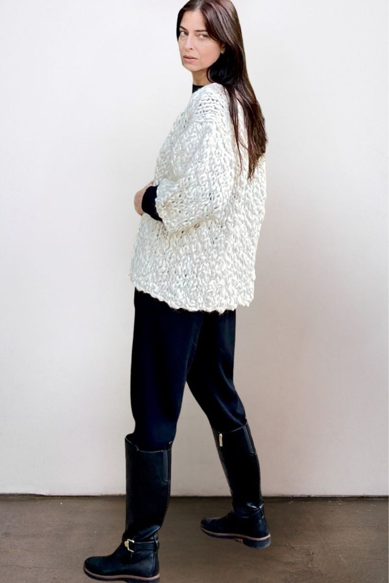 Flammé Hand-Spun Baby Alpaca Cardigan