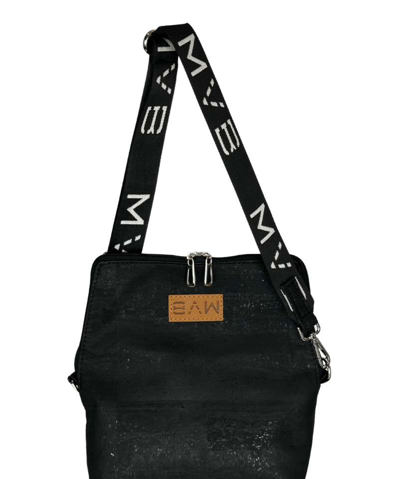 Double-Sided Crossbody Flop Bag soft ash