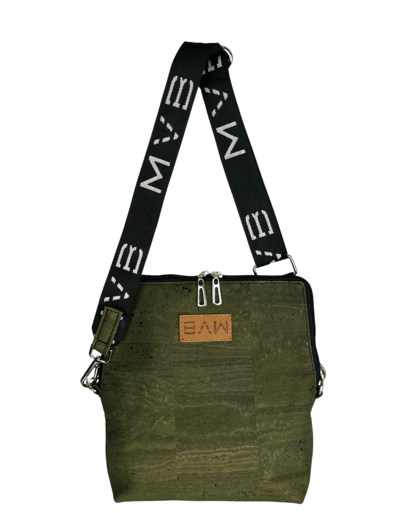 Double-Sided Crossbody Flop Bag soft earth