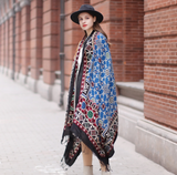 Anyyou 100% Merino Wool Black Multipatterns Silk Satin Large Winter Scarf Pashmina Shawl Bandana Perfect For Women Ladies Fashion Style