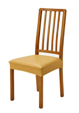 Anyseat Yellow PU Leather Chair Cover – Slipcover for Dining, Kitchen, Hotel, Banquet & Living Room Chairs