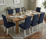 Anyseat Navy Waterproof Chair Cover – Corn Kernel Pattern Stretch Slipcover for Dining Room
