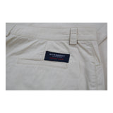 Burberry London Trousers - 30W UK 10 Beige Cotton