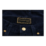 Roccobarocco Cord Trousers - 28W UK 10 Blue Cotton