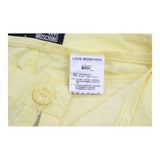 Love Moschino Trousers - 30W UK 8 Yellow Cotton