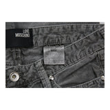 Love Moschino Cord Trousers - 32W UK 10 Grey Cotton