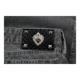 Love Moschino Cord Trousers - 32W UK 10 Grey Cotton
