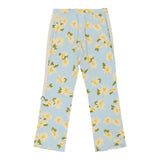 Cheap & Chic Moschino Floral Trousers - 30W UK 8 Blue Cotton