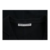 Emporio Armani Long Sleeve Top - Large Black Viscose Blend