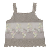 Moschino Sheer Top - Large Grey Nylon