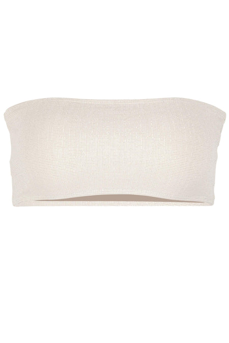 Giovanna Bandeau Bikini Top Platinum