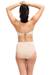 Giovanna Strapless Swimsuit Top in Camel