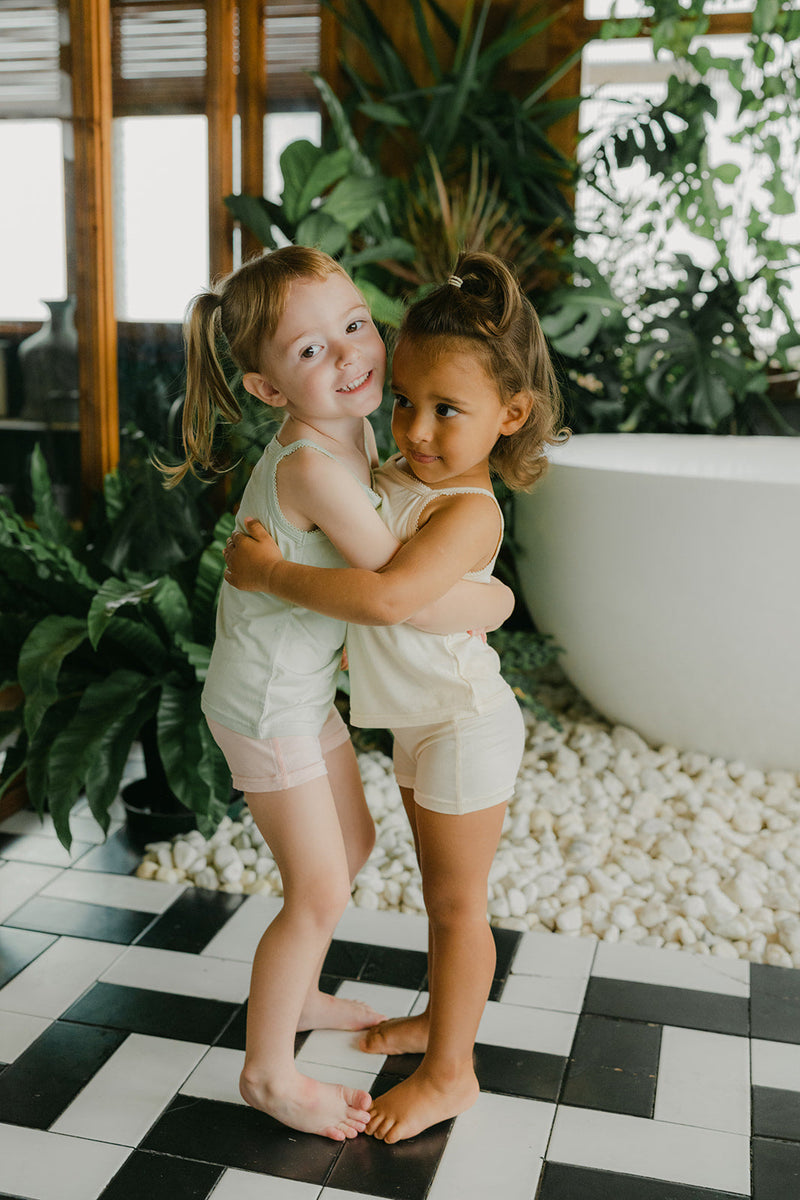 Shorties set of 2 - Pink/Cream