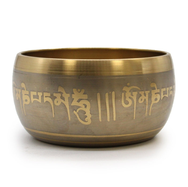 Gold Brass Five Buddha Singing Bowl