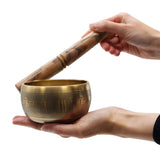 Gold Brass Five Buddha Singing Bowl