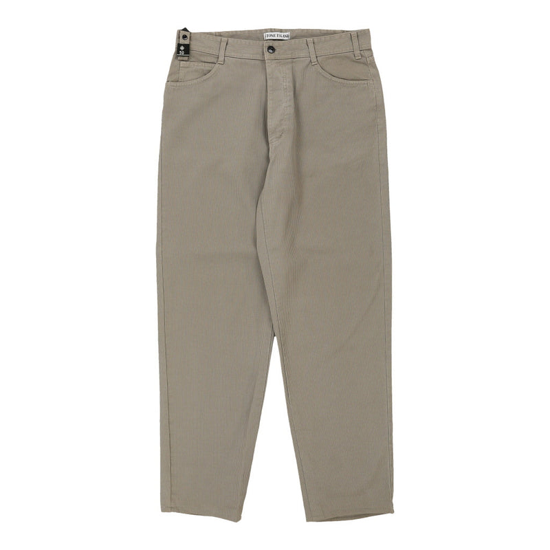Stone Island Trousers - 33W 29L Beige Cotton