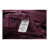 Stone Island Trousers - 32W UK 14 Red Cotton