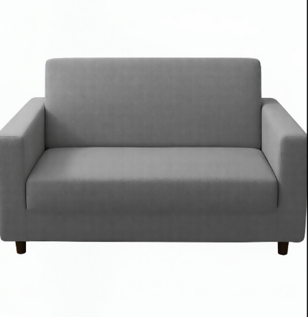 Anyseat 2-Seater Sofa Cover – Ash Grey Style Slipcover for Living Room Chair Protection