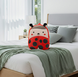 Anypack 3D Red Ladybug Kids School Backpack Cute Cartoon Animal Style Children Toddler Plush Bag Perfect Accessories For Boys and Girls