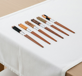 Anygleam Brown 6pairs Wooden Chopsticks Reusable Kitchen Tableware