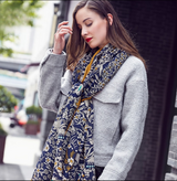 Anyyou 100% Pure Merino Wool Yellow Poncho for Women Winter Large Scarf Pashmina Shawl Bandana Neck Wrap