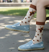 Anyfootwear 3 Pairs Women’s Joyful Holiday Cotton Socks Funny Gift Party
