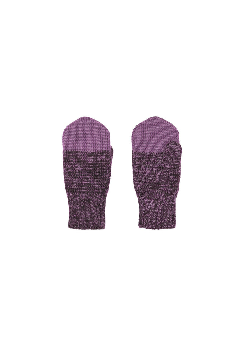 Merino wool baby mittens - Purple
