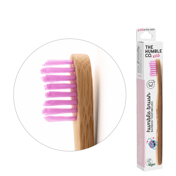 Humble Brush Kids - purple, ultra-soft bristles