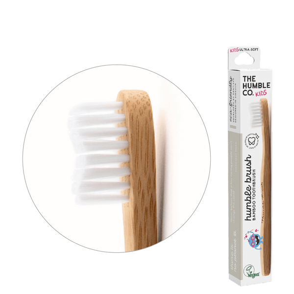 Humble Brush Kids - white, ultra-soft bristles