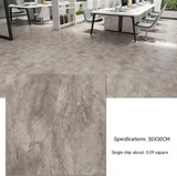 Anyhouz 10pcs Brown Vinyl Wall Tiles – Mud Pattern Design, Waterproof
