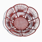 Red Bowl - Made of Iraca Palm / Straw - Home Decor