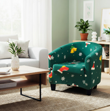 Anyseat Christmas Green Chair Cover – Dustproof Tub Slipcover for Home Décor