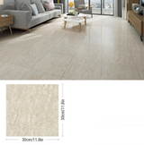 Anyhouz 10pcs White Vinyl Wall Tiles – Tile Hairline Marble Design, Waterproof