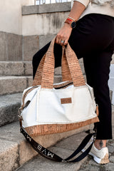 Lady's Weekend Handbag soft natural cork